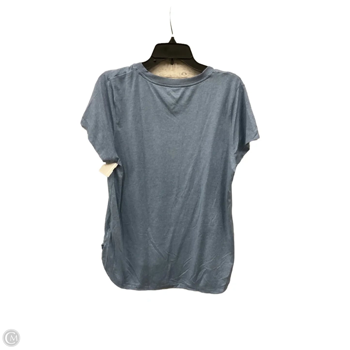 Athletic Top Short Sleeve By Athleta In Blue, Size: L