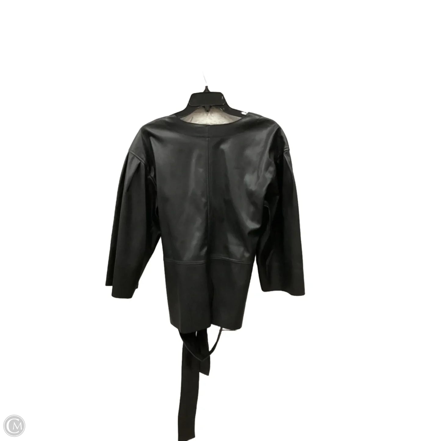 Top Short Sleeve By Banana Republic In Black, Size: L