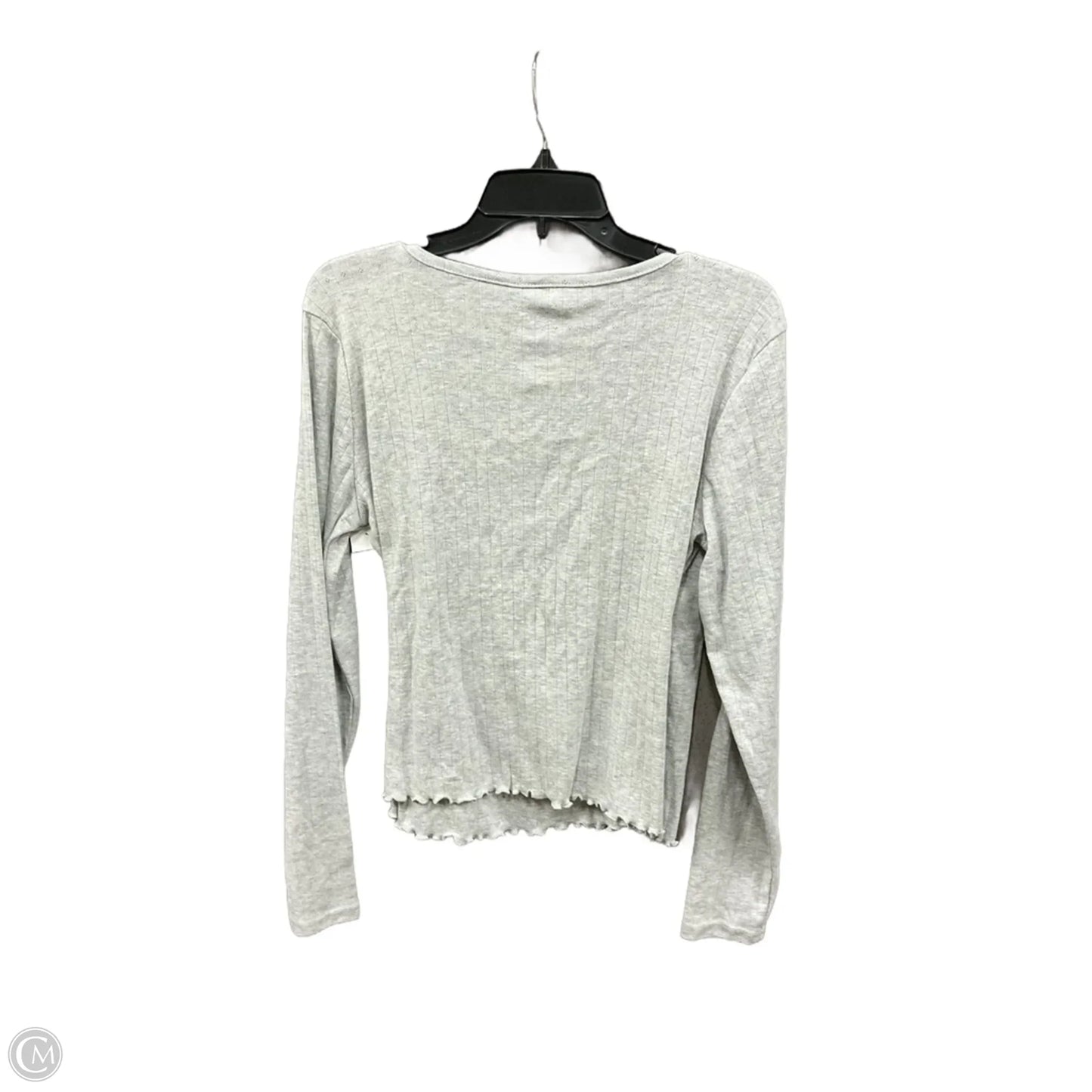 Top Long Sleeve By So In Grey, Size: Xl