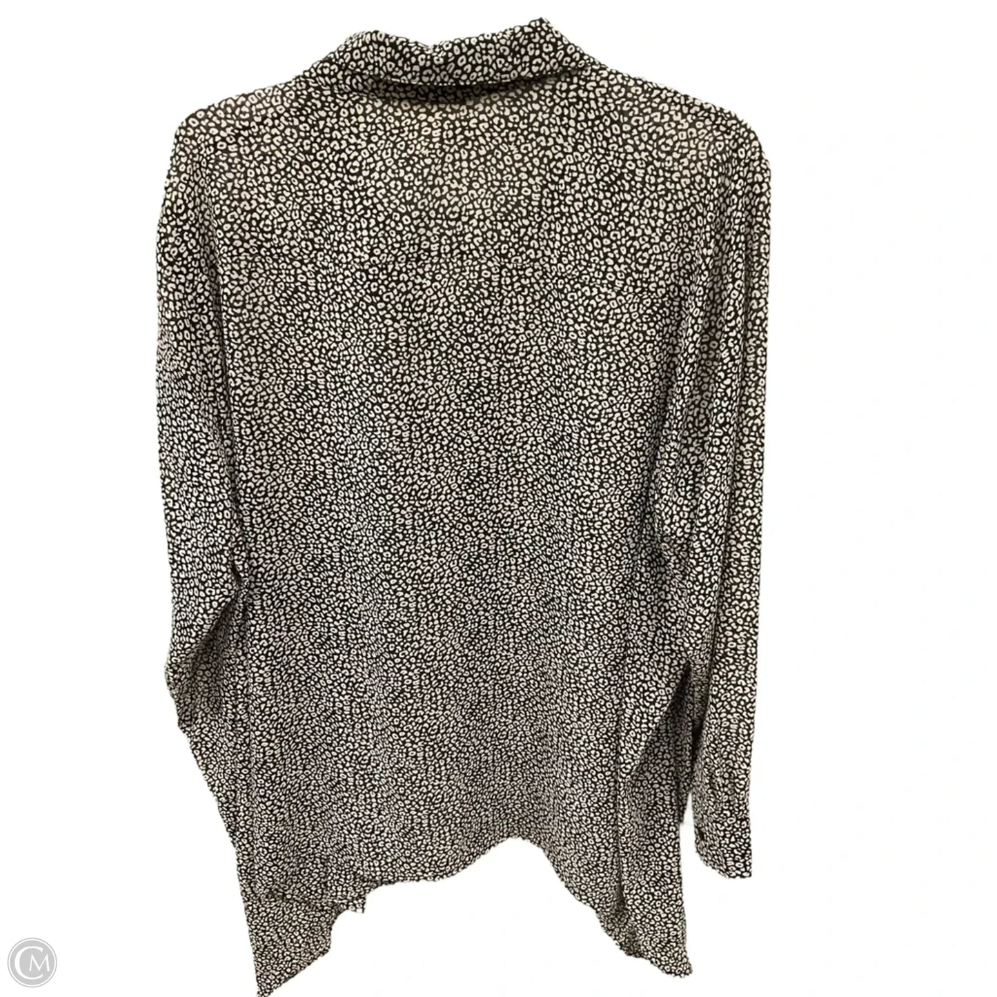 Blouse Long Sleeve By Michael By Michael Kors In Animal Print, Size: 2x