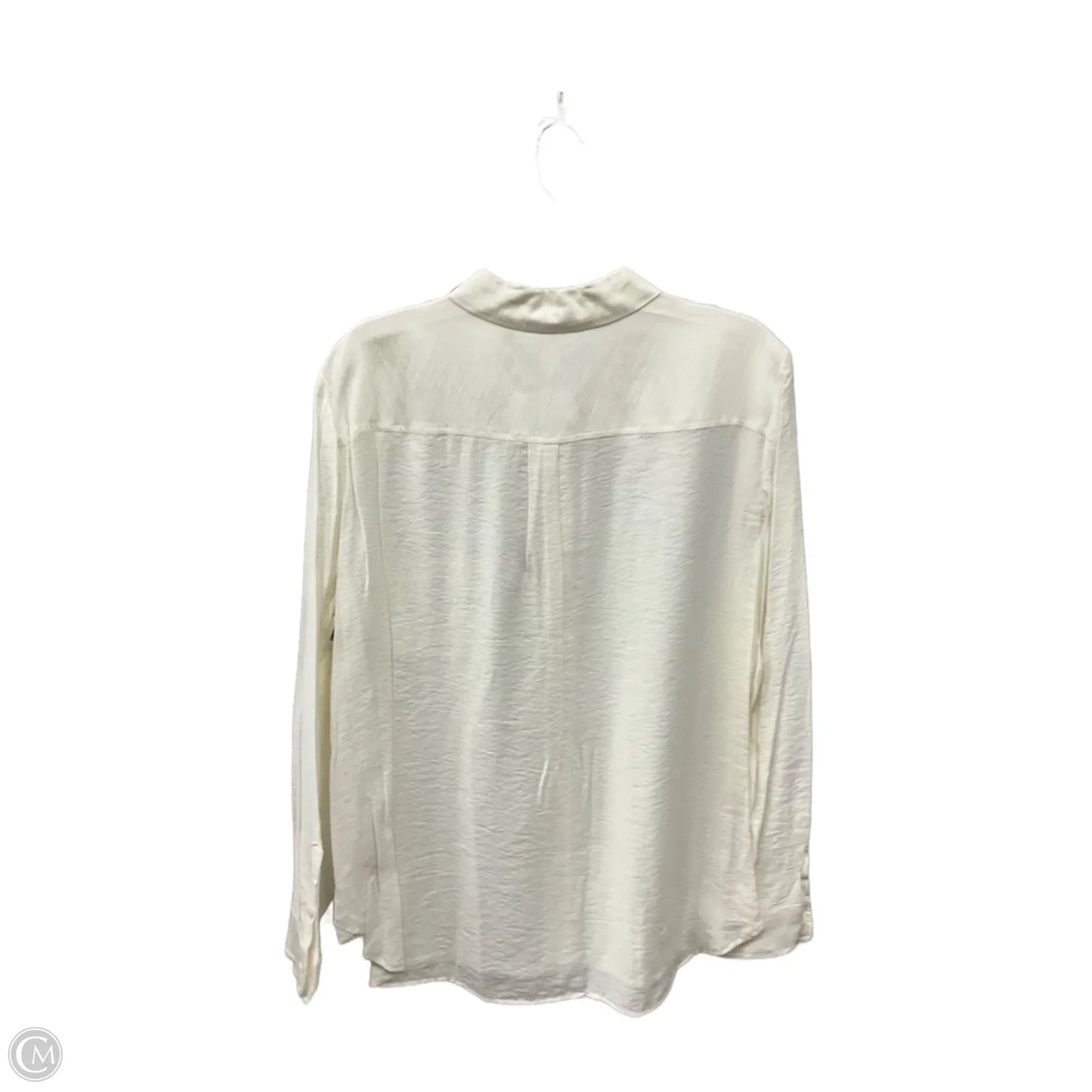 Blouse Long Sleeve By West Bound In Cream, Size: 2x