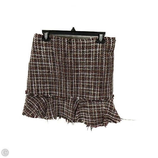 Skirt Midi By Francesca's In Black & Red, Size: L