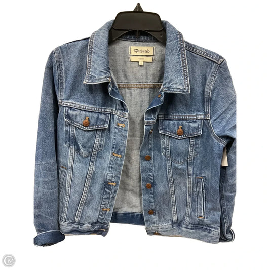 Jacket Denim By Madewell In Blue Denim, Size: L