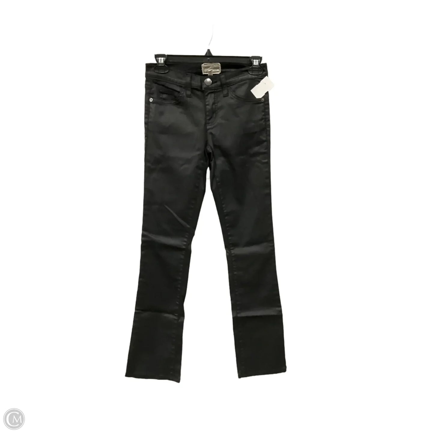 Jeans Boot Cut By Current/elliott In Black Denim, Size: 4