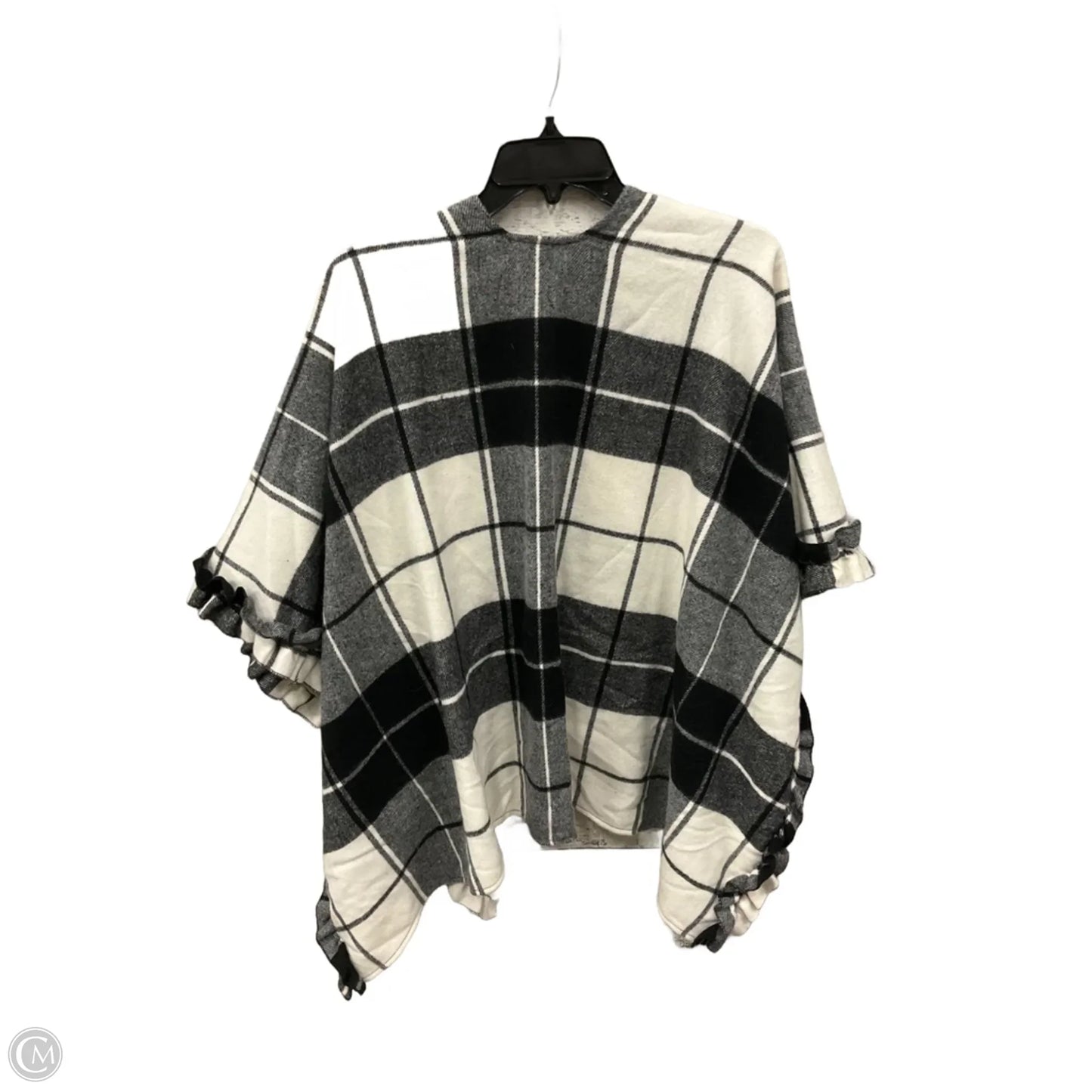 Shawl By Talbots In Black & White, Size: Osfm