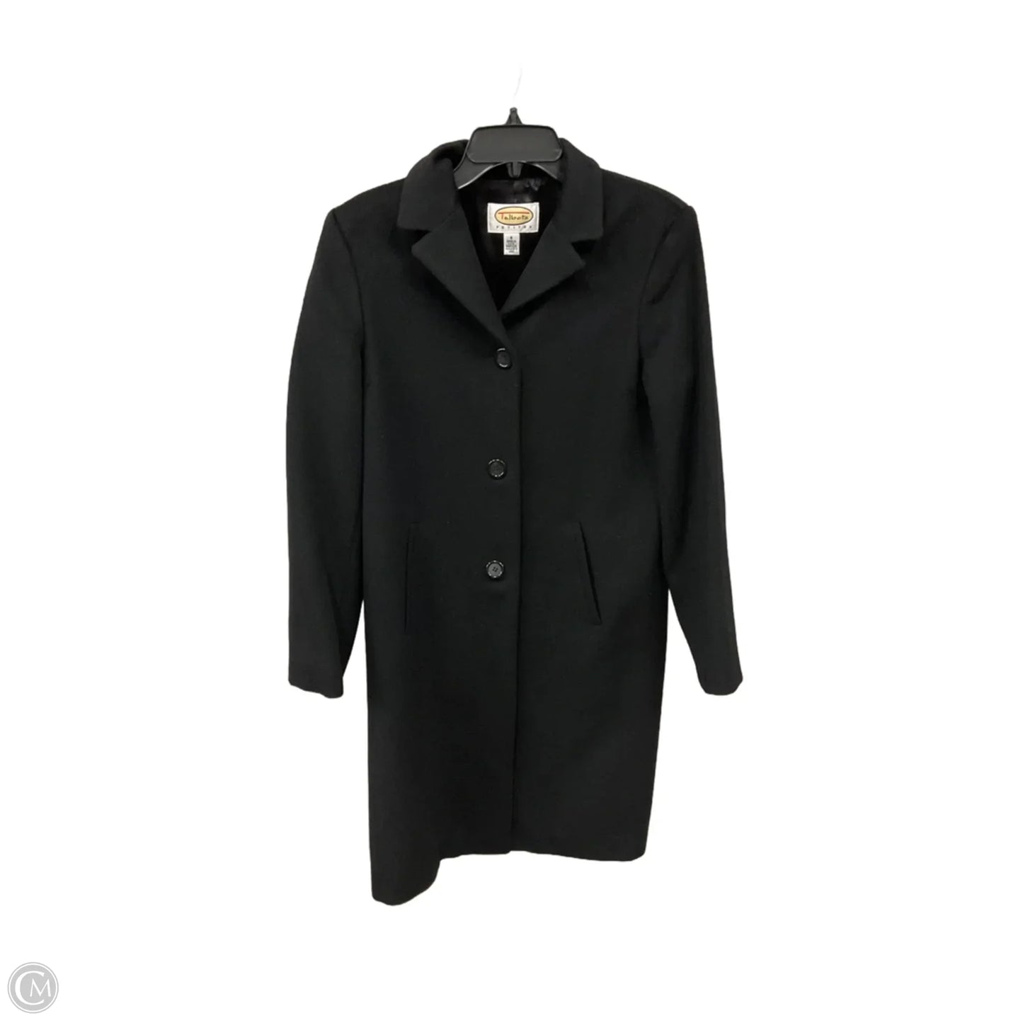 Coat Wool By Talbots In Black, Size: M
