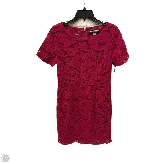 Dress Designer By Karl Lagerfeld In Pink, Size: 8
