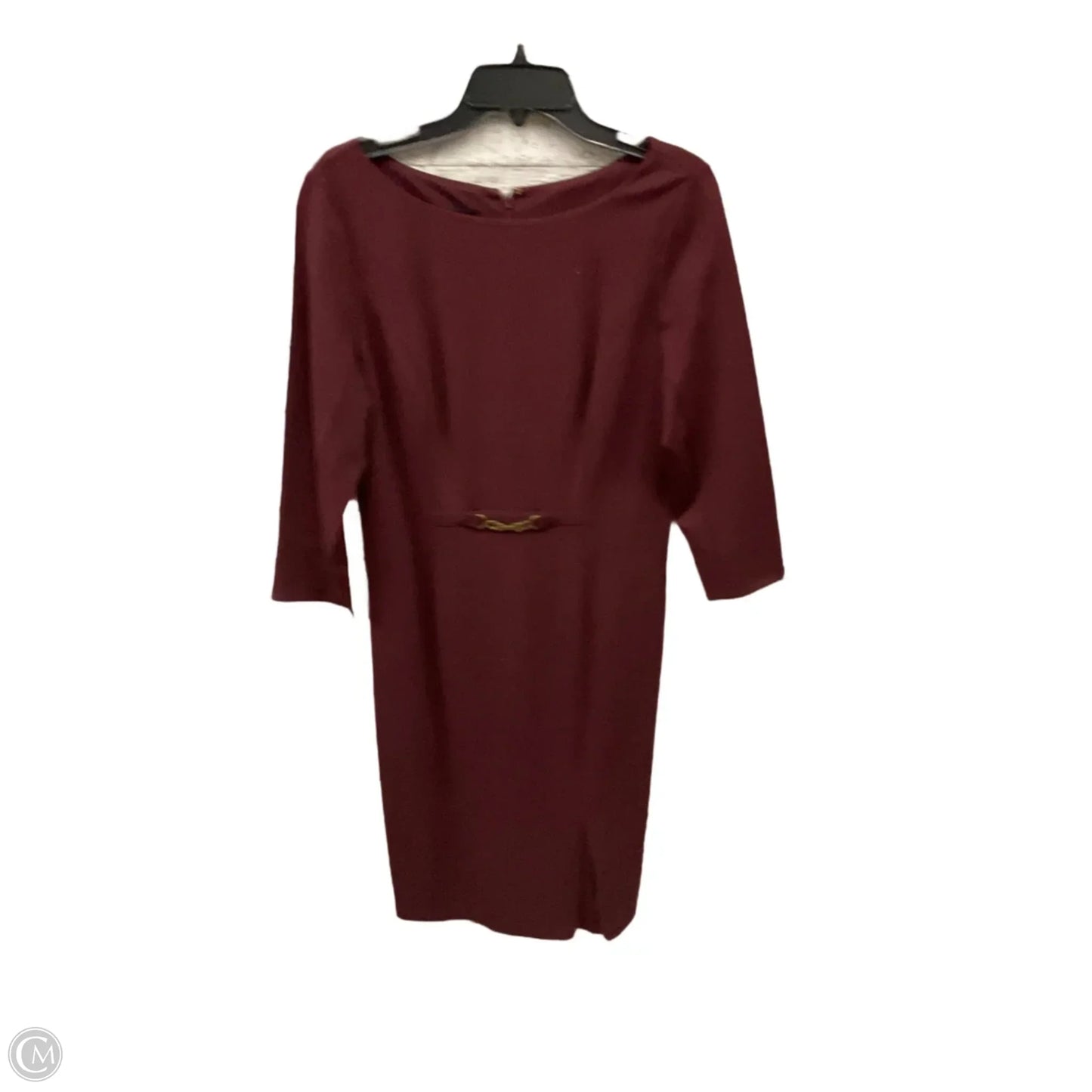 Dress Casual Midi By Talbots In Maroon, Size: 8