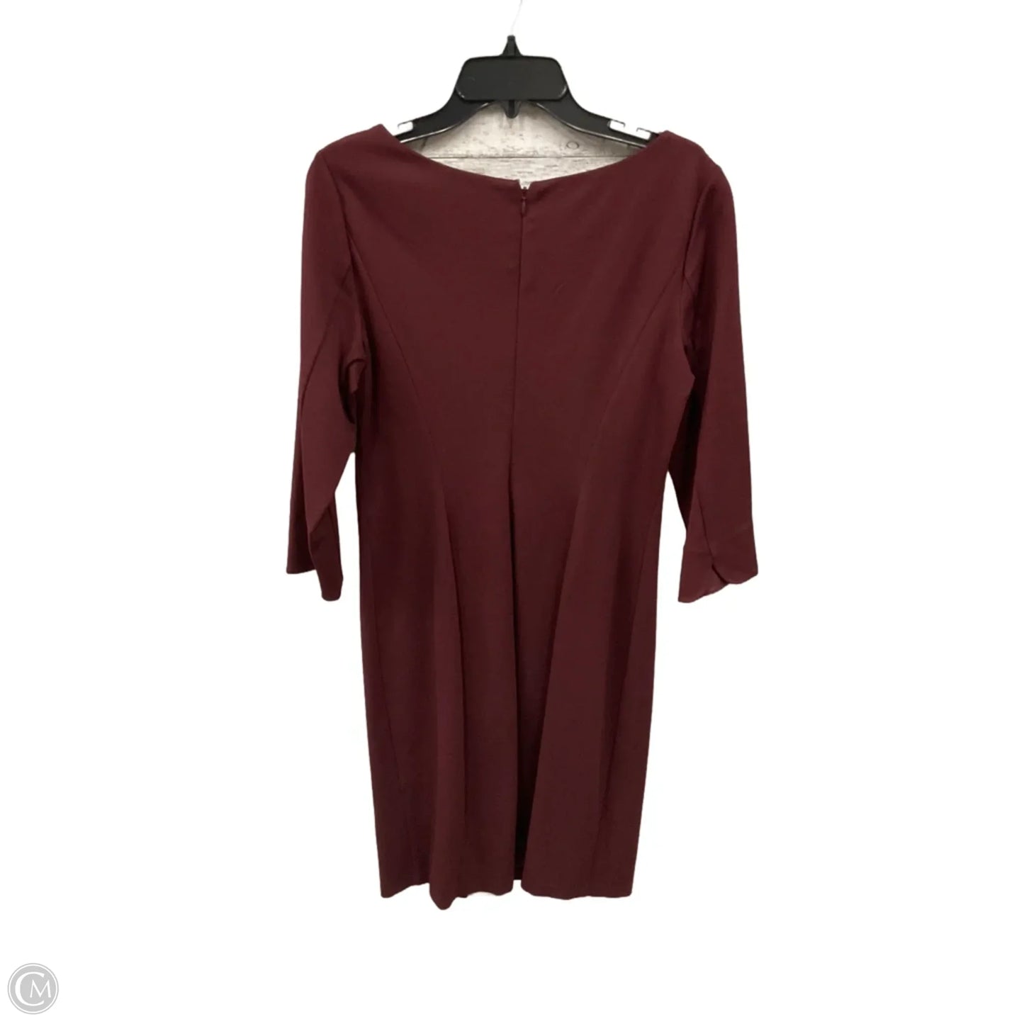 Dress Casual Midi By Talbots In Maroon, Size: 8