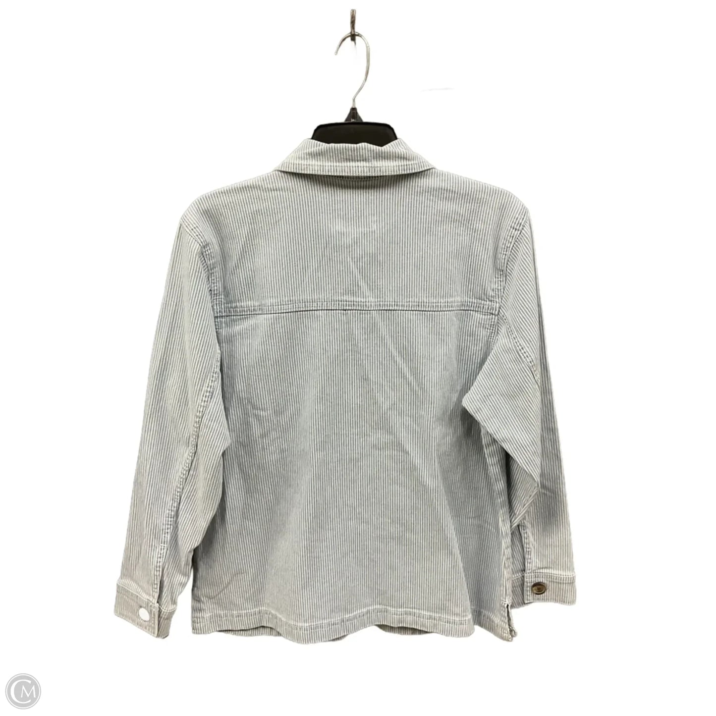 Jacket Shirt By Lc Lauren Conrad In Blue, Size: S