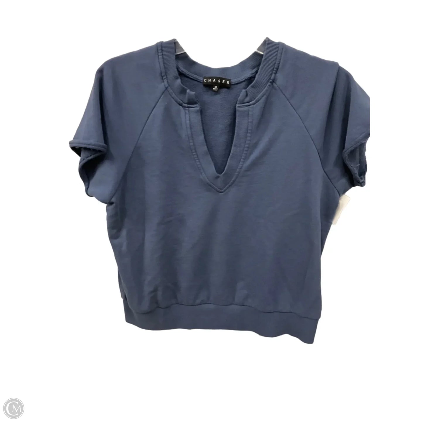 Top Short Sleeve By Chaser In Blue, Size: M