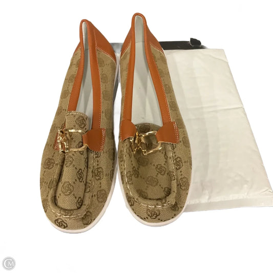Shoes Flats By Clothes Mentor In Brown, Size: 12