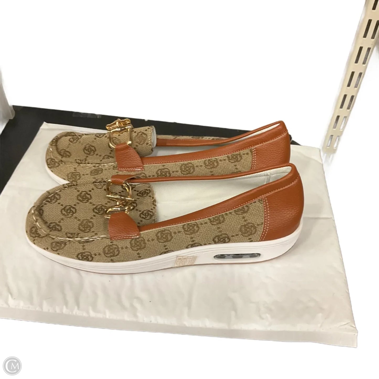 Shoes Flats By Clothes Mentor In Brown, Size: 12