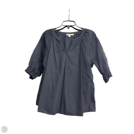 Top Short Sleeve By Chicos In Navy, Size: Xl