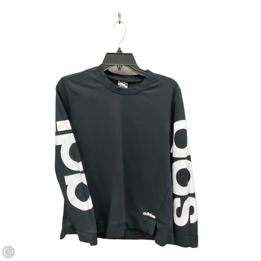 Sweatshirt Crewneck By Adidas In Black, Size: L