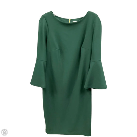 Dress Casual Midi By Calvin Klein In Green, Size: 8