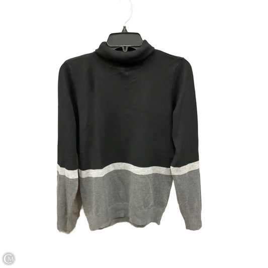 Top Long Sleeve By Calvin Klein In Black, Size: M