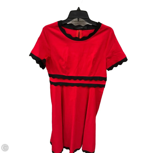 Dress Casual Midi By Clothes Mentor In Red, Size: 12