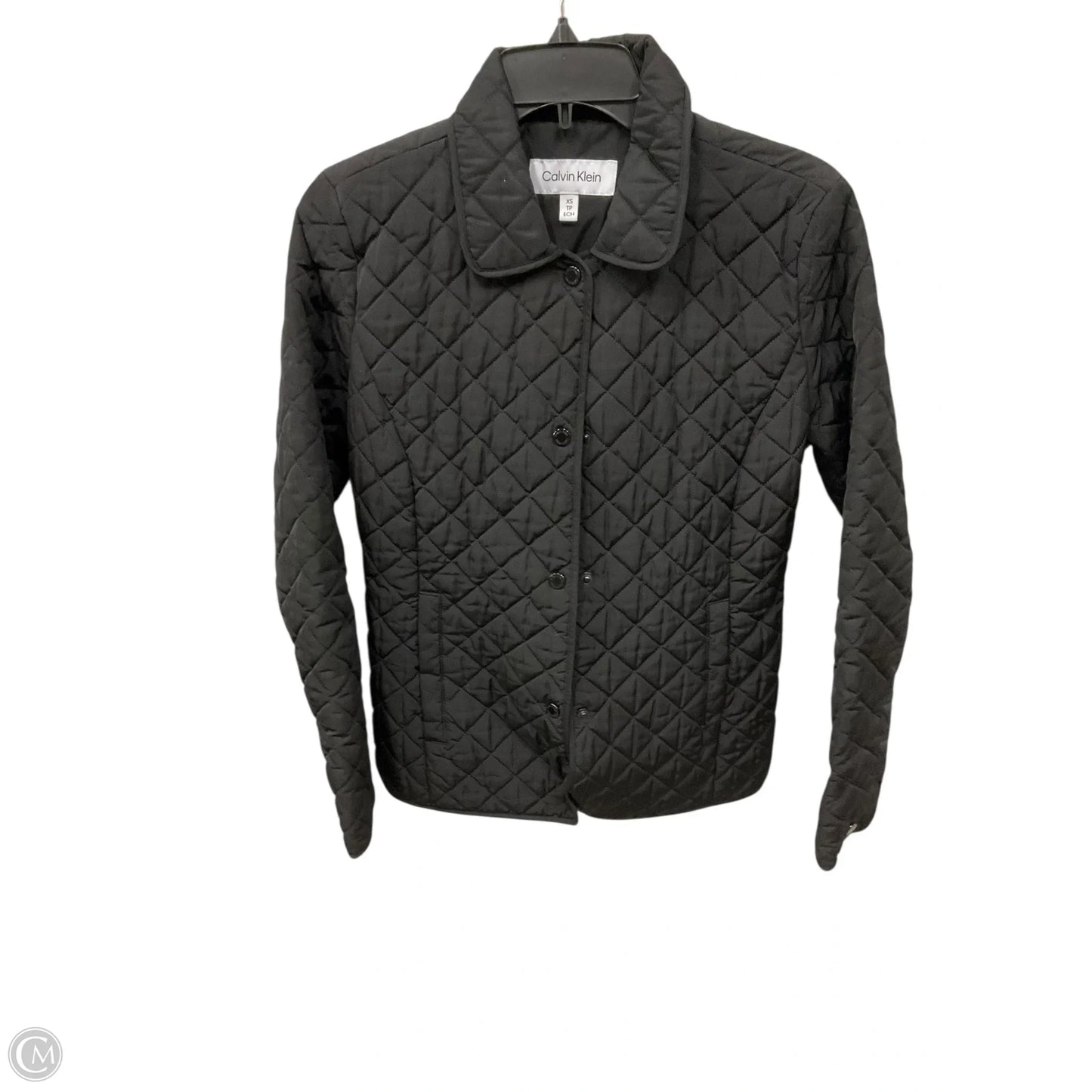 Jacket Puffer & Quilted By Calvin Klein In Black, Size: Xs
