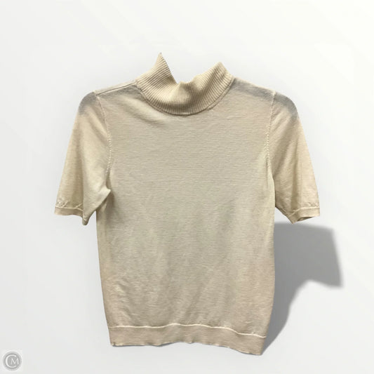 Sweater Short Sleeve By Eileen Fisher In Cream, Size: S