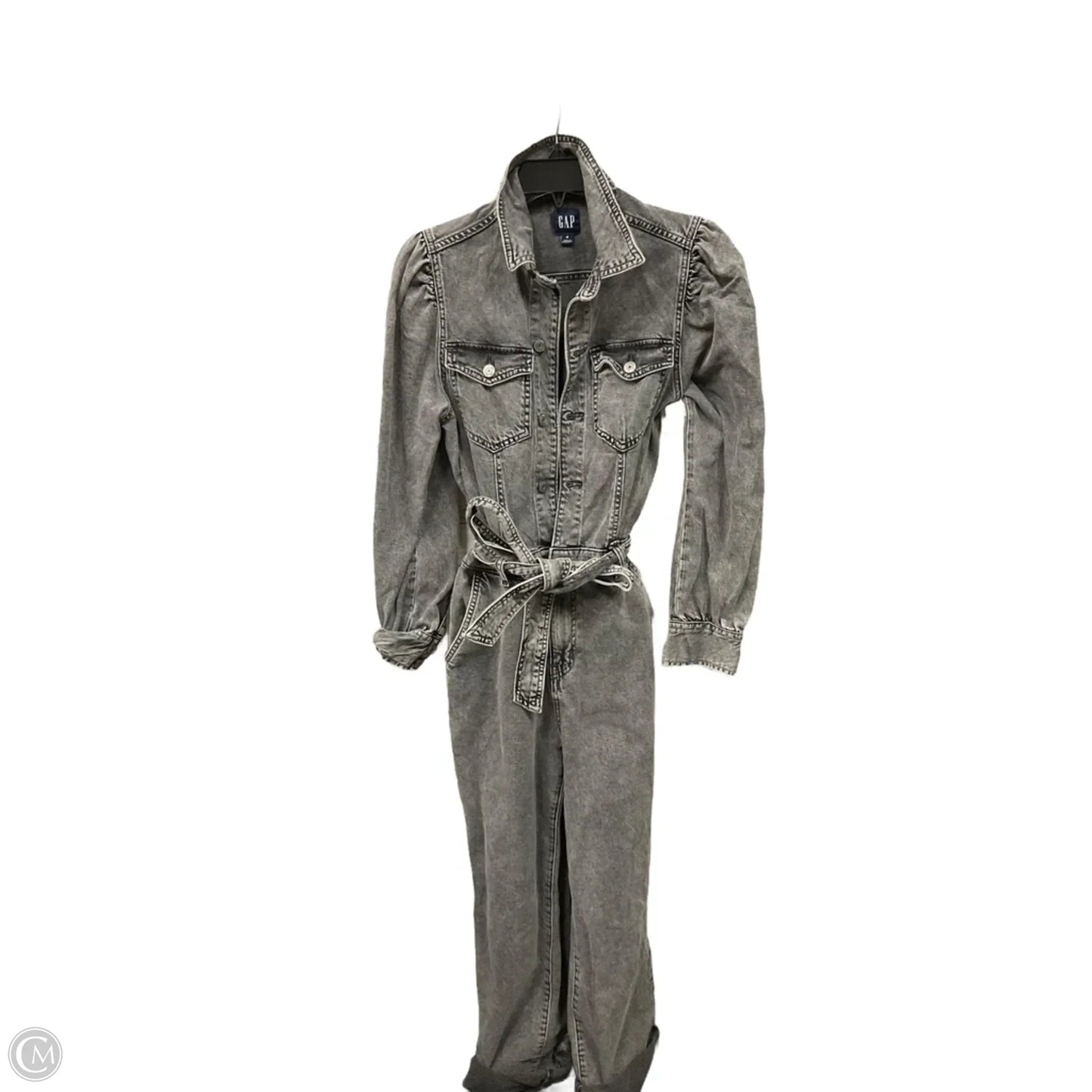Jumpsuit By Gap In Grey, Size: 4