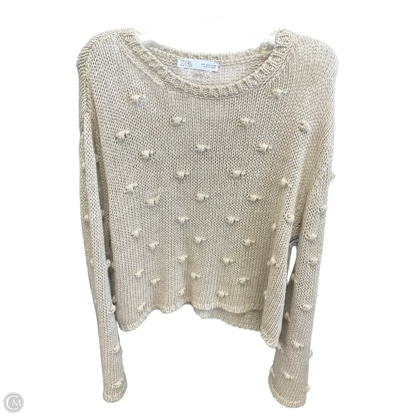 Sweater By Zara In Tan, Size: S