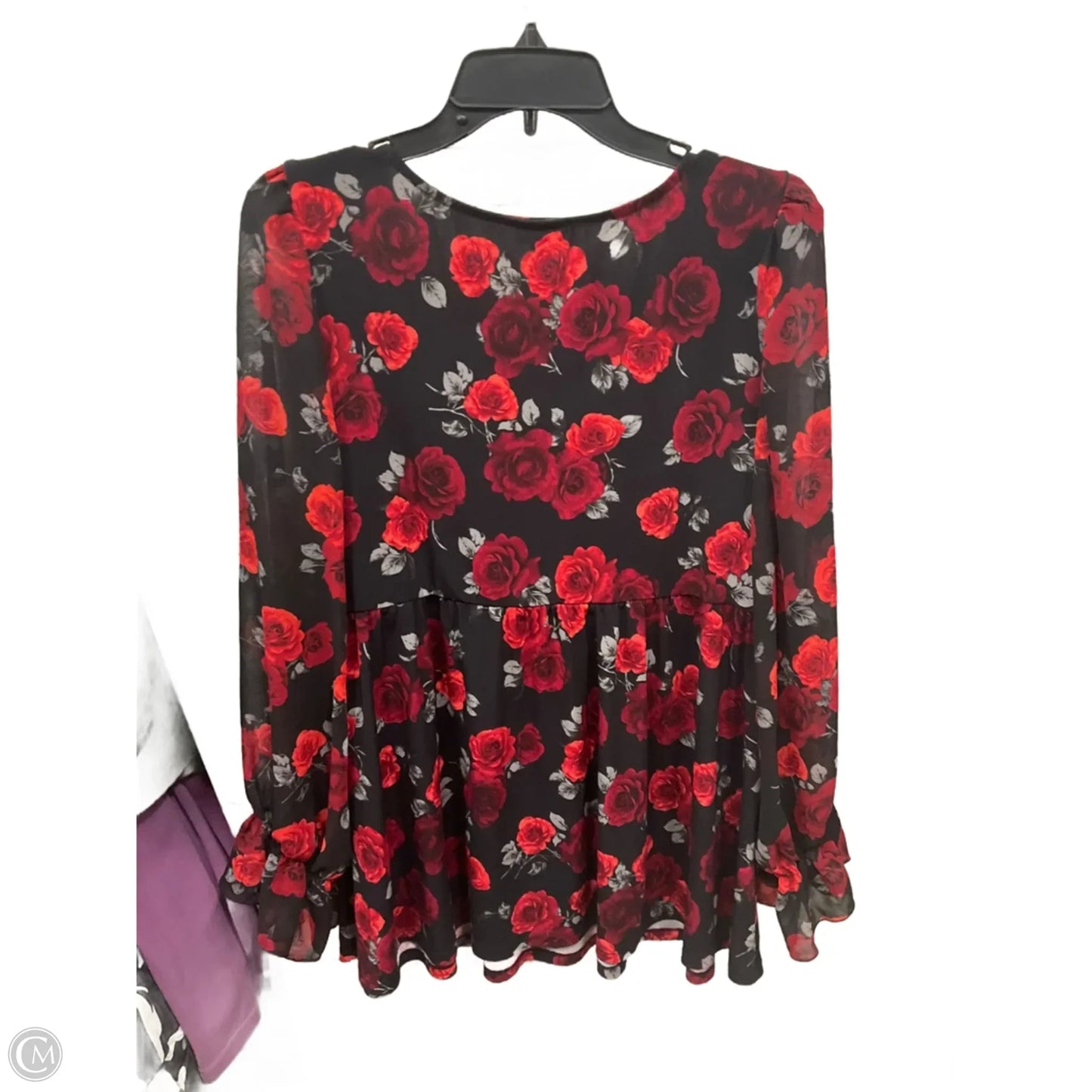 Top Long Sleeve By Torrid In Red, Size: 3x