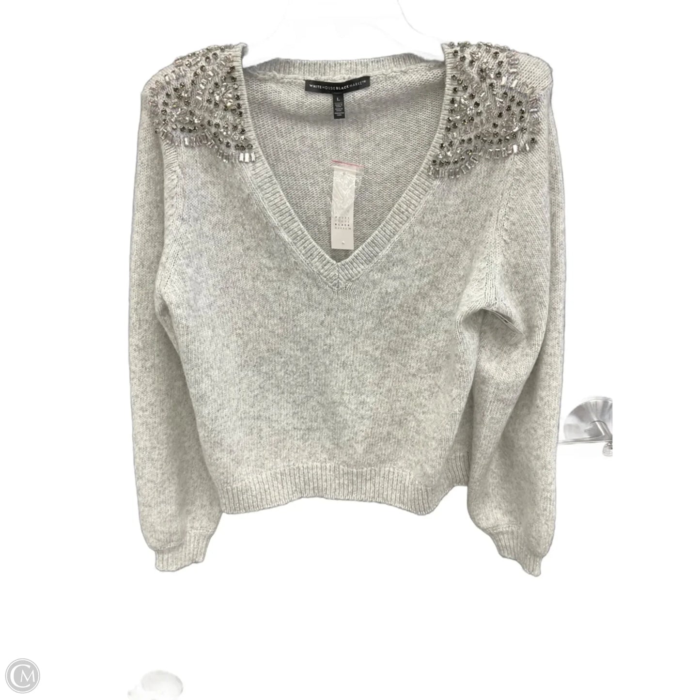 Sweater By White House Black Market In Grey, Size: L