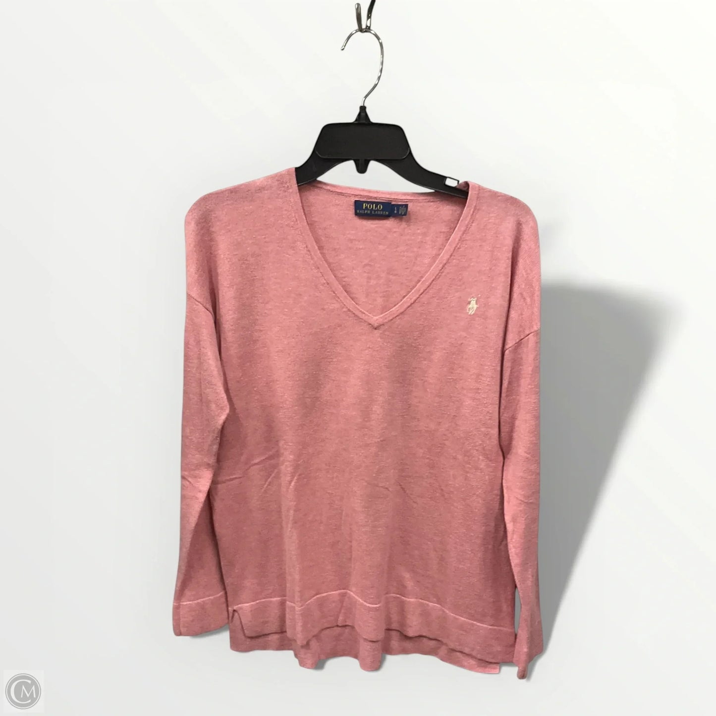 Top Long Sleeve By Polo Ralph Lauren In Pink, Size: L