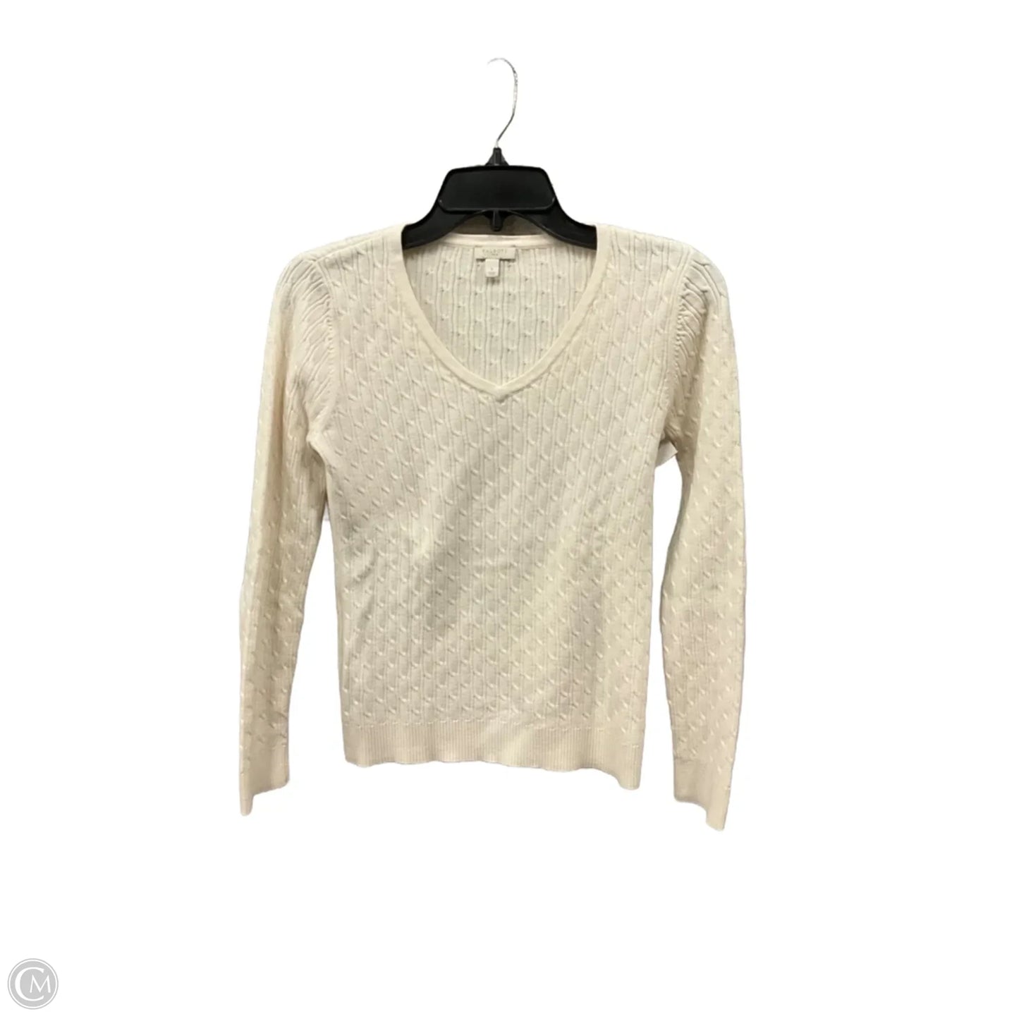 Sweater By Talbots In Cream, Size: S