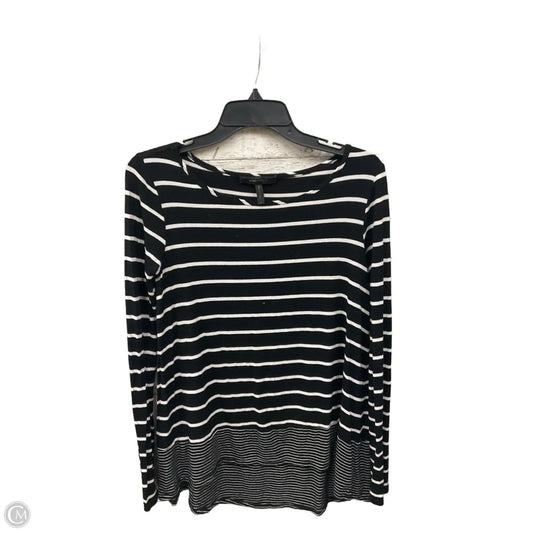 Top Long Sleeve Basic By Bcbgmaxazria In Striped Pattern, Size: S