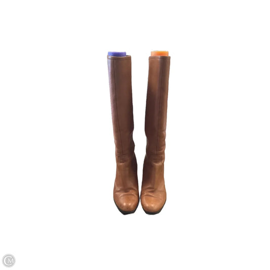 Boots Knee Heels By Ralph Lauren In Brown, Size: 9