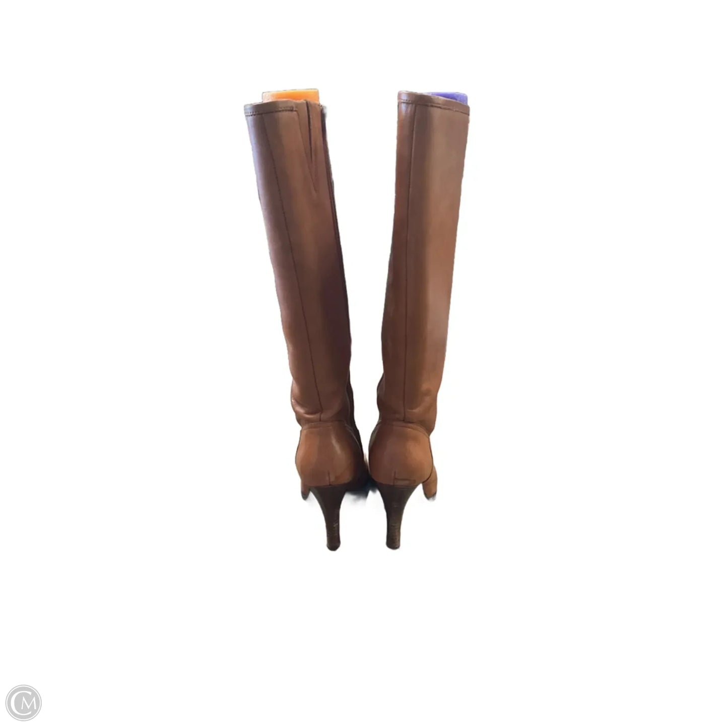 Boots Knee Heels By Ralph Lauren In Brown, Size: 9