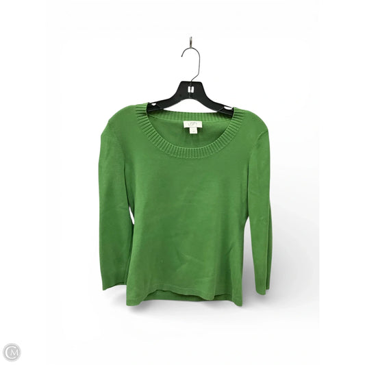 Top Long Sleeve By Loft In Green, Size: M