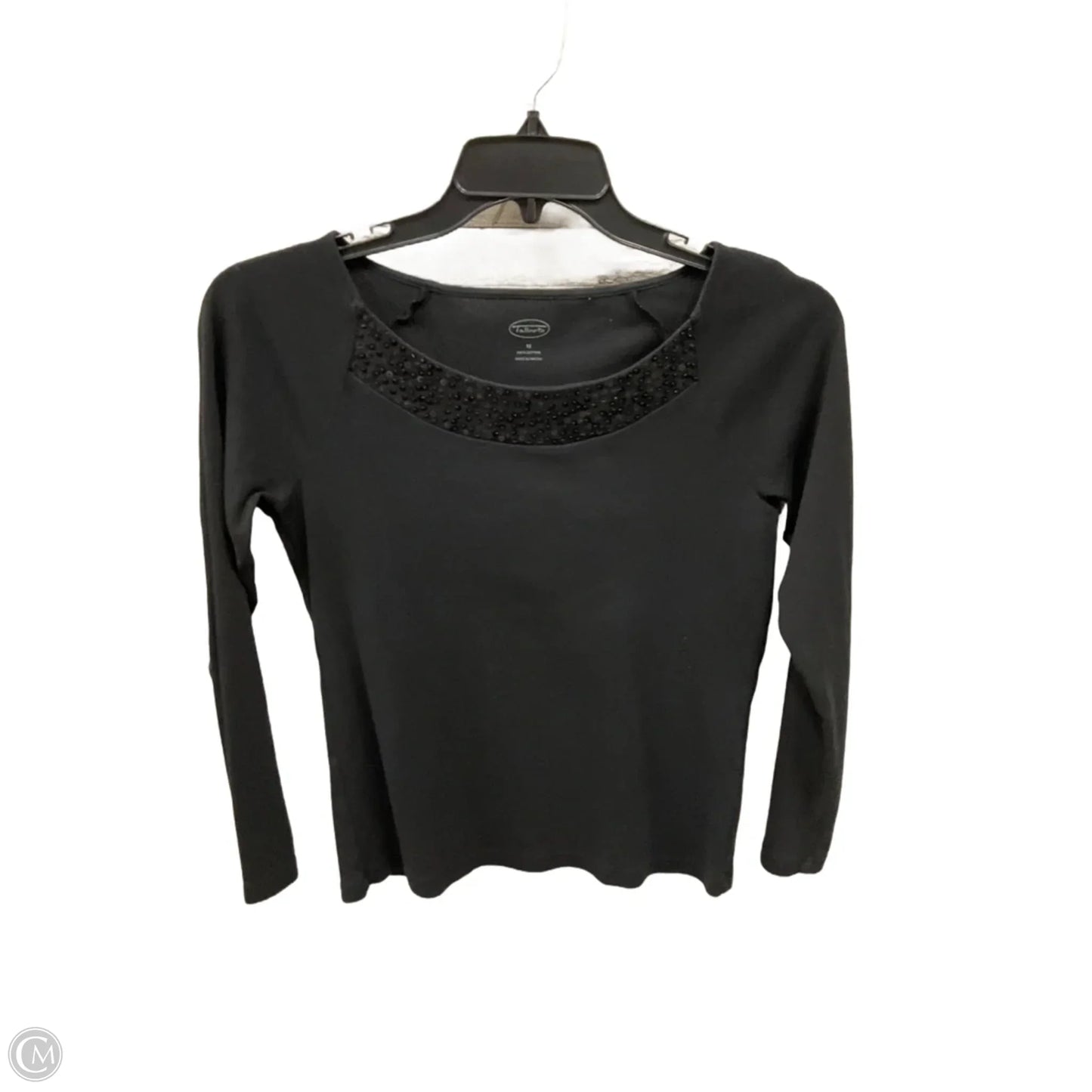 Top Long Sleeve By Talbots In Black, Size: M