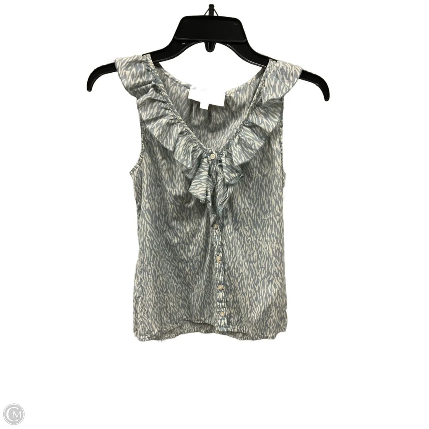 Top Short Sleeve By Loft In Blue, Size: M