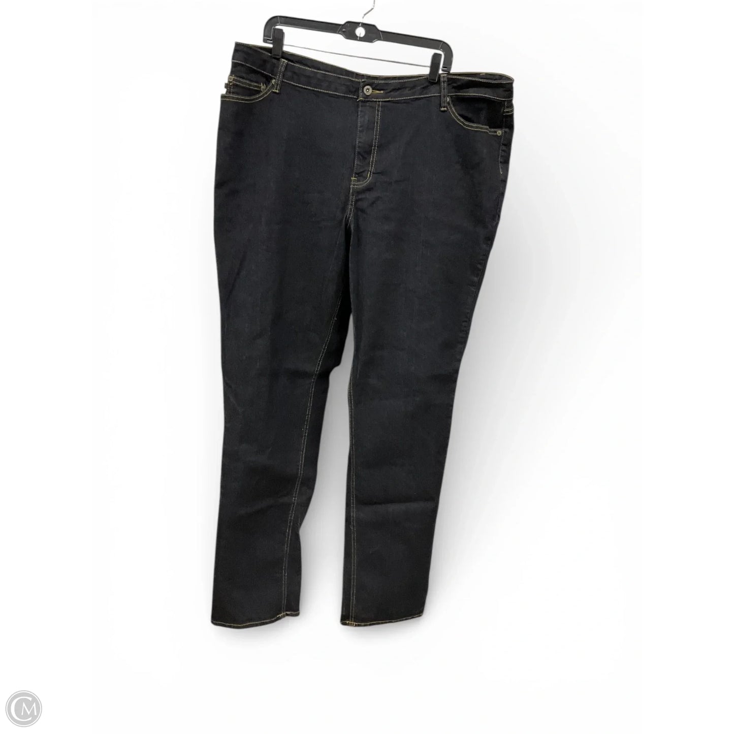 Jeans Straight By Ashley Stewart In Blue Denim, Size: 22