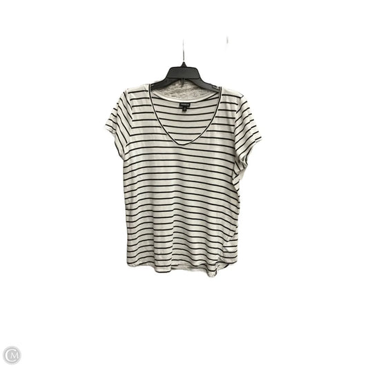 Top Short Sleeve Basic By Torrid In White, Size: M