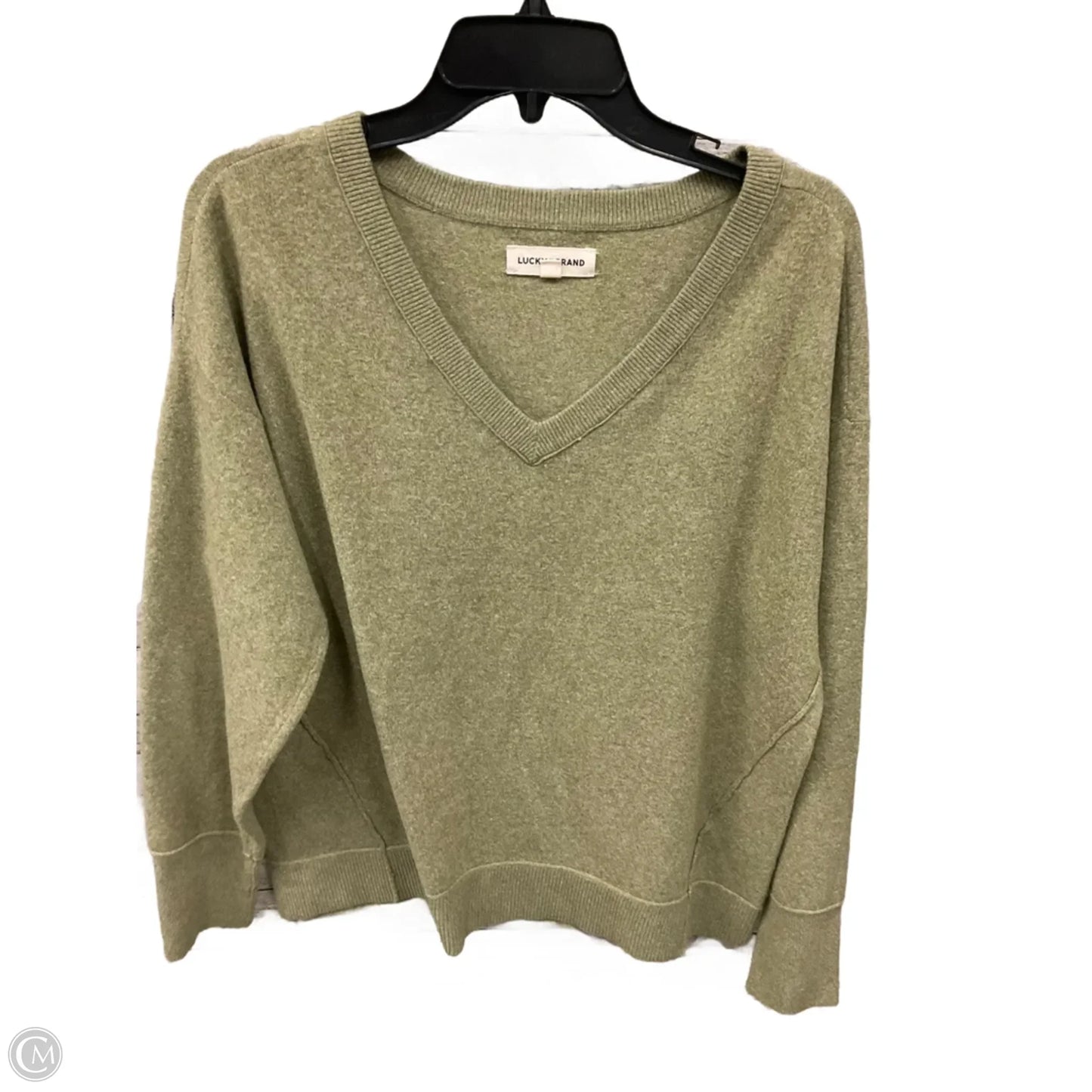 Sweater By Lucky Brand In Green, Size: M