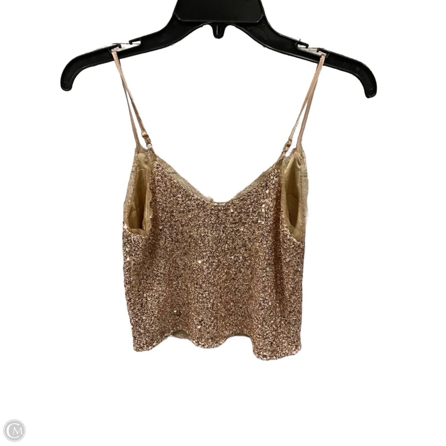 Top Sleeveless By Heartloom In Gold, Size: Xs