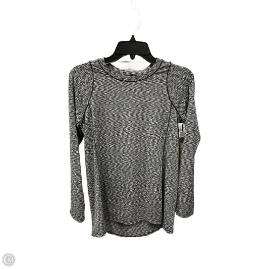 Athletic Top Long Sleeve Crewneck By Calvin Klein In Grey, Size: S