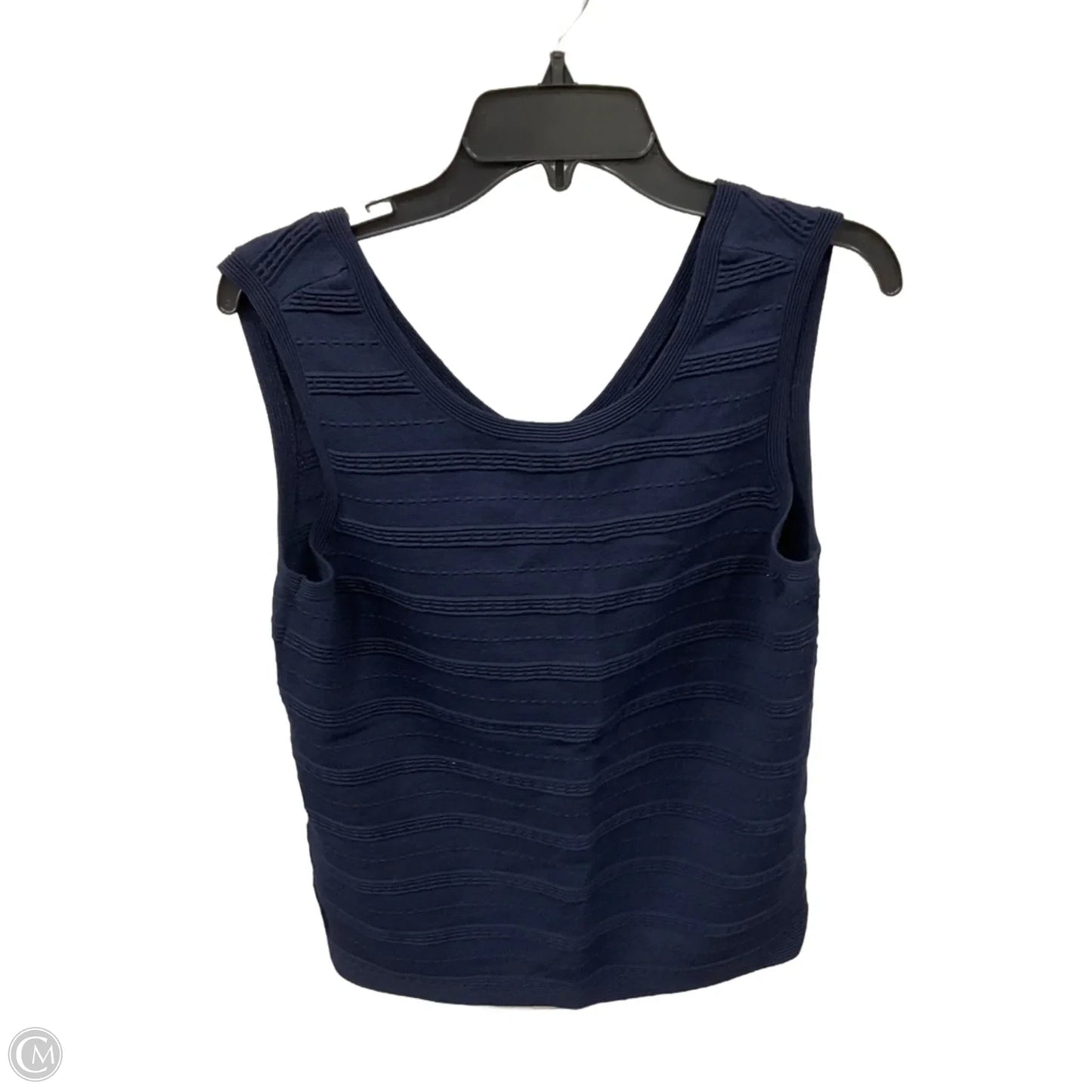 Top Sleeveless By Ann Taylor In Navy, Size: L