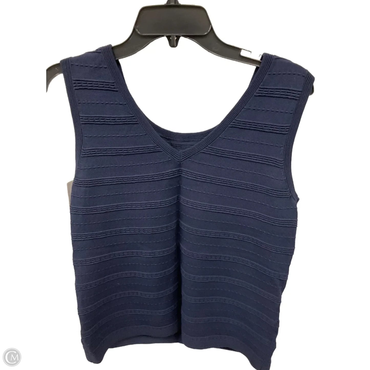 Top Sleeveless By Ann Taylor In Navy, Size: L