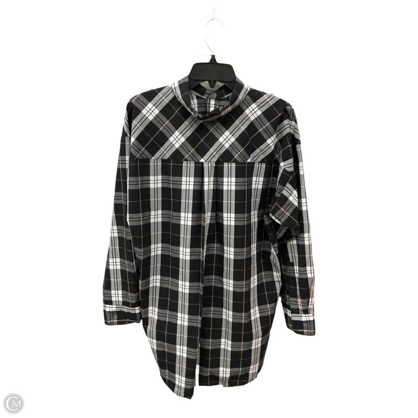 Dress Casual Midi By Loft In Plaid Pattern, Size: Xl