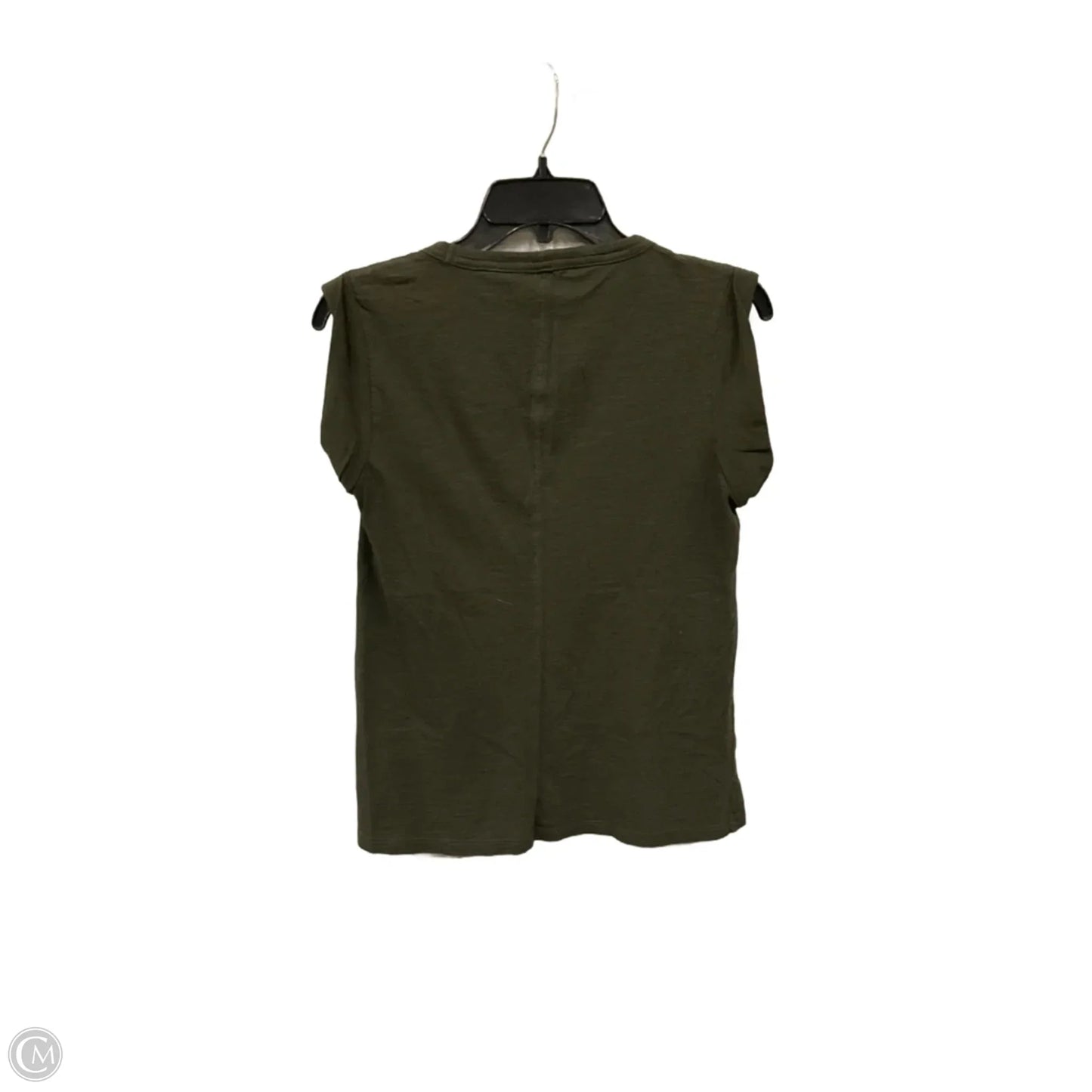 Top Short Sleeve Basic By Banana Republic In Green, Size: S