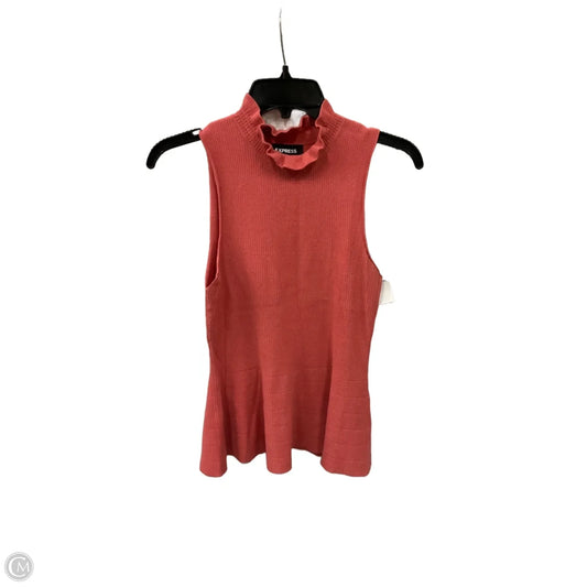 Top Sleeveless By Express In Pink, Size: M