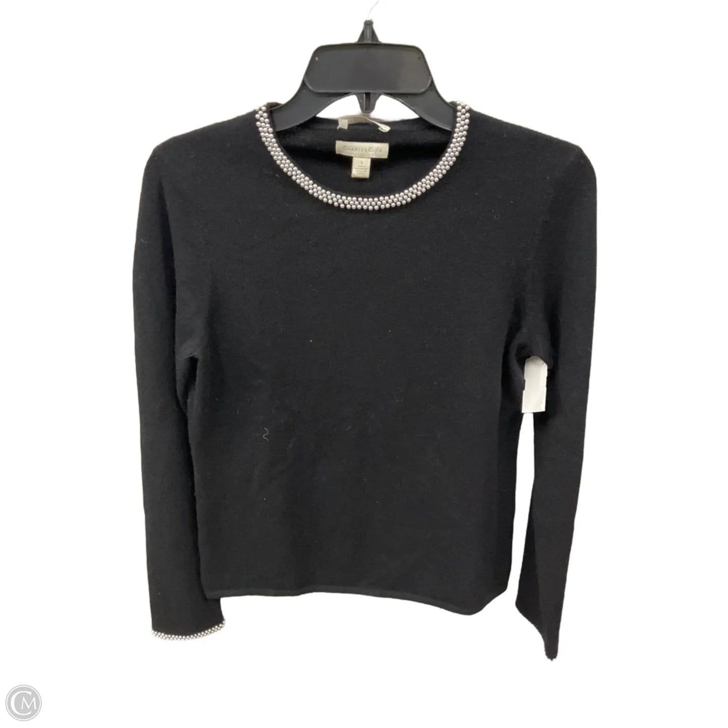 Sweater By Charter Club In Black, Size: S