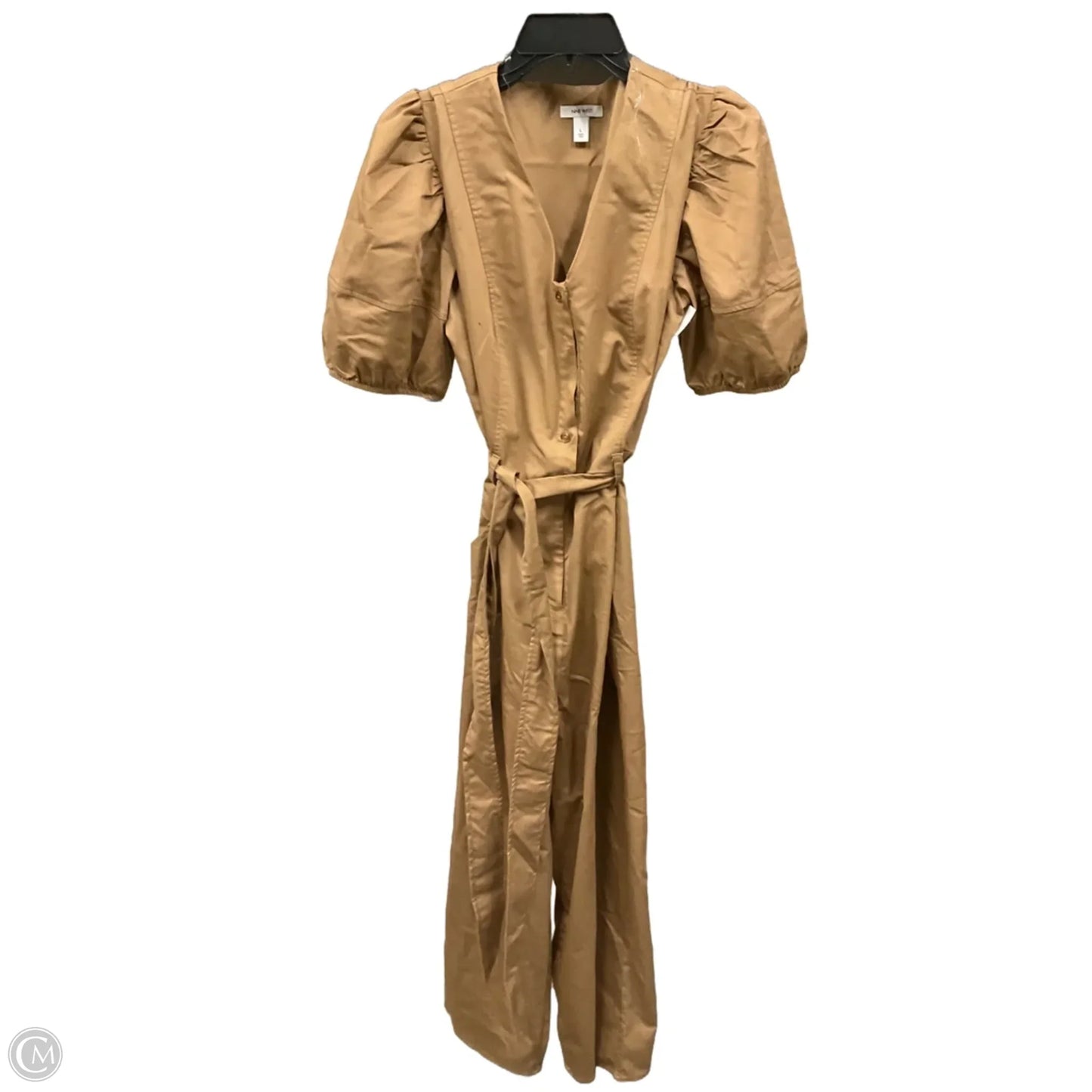 Jumpsuit By Nine West In Tan, Size: L