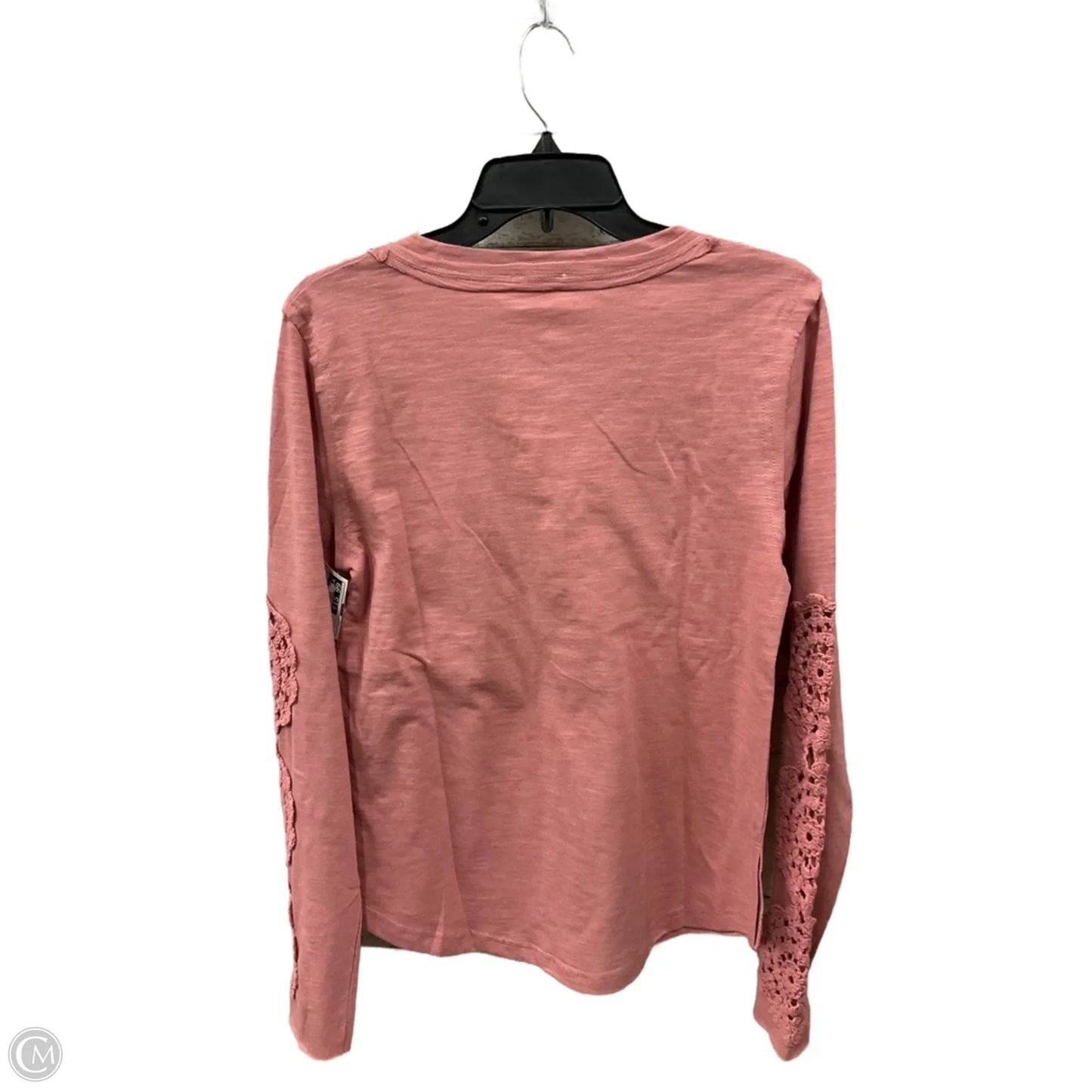 Top Long Sleeve By Cmc In Pink, Size: L