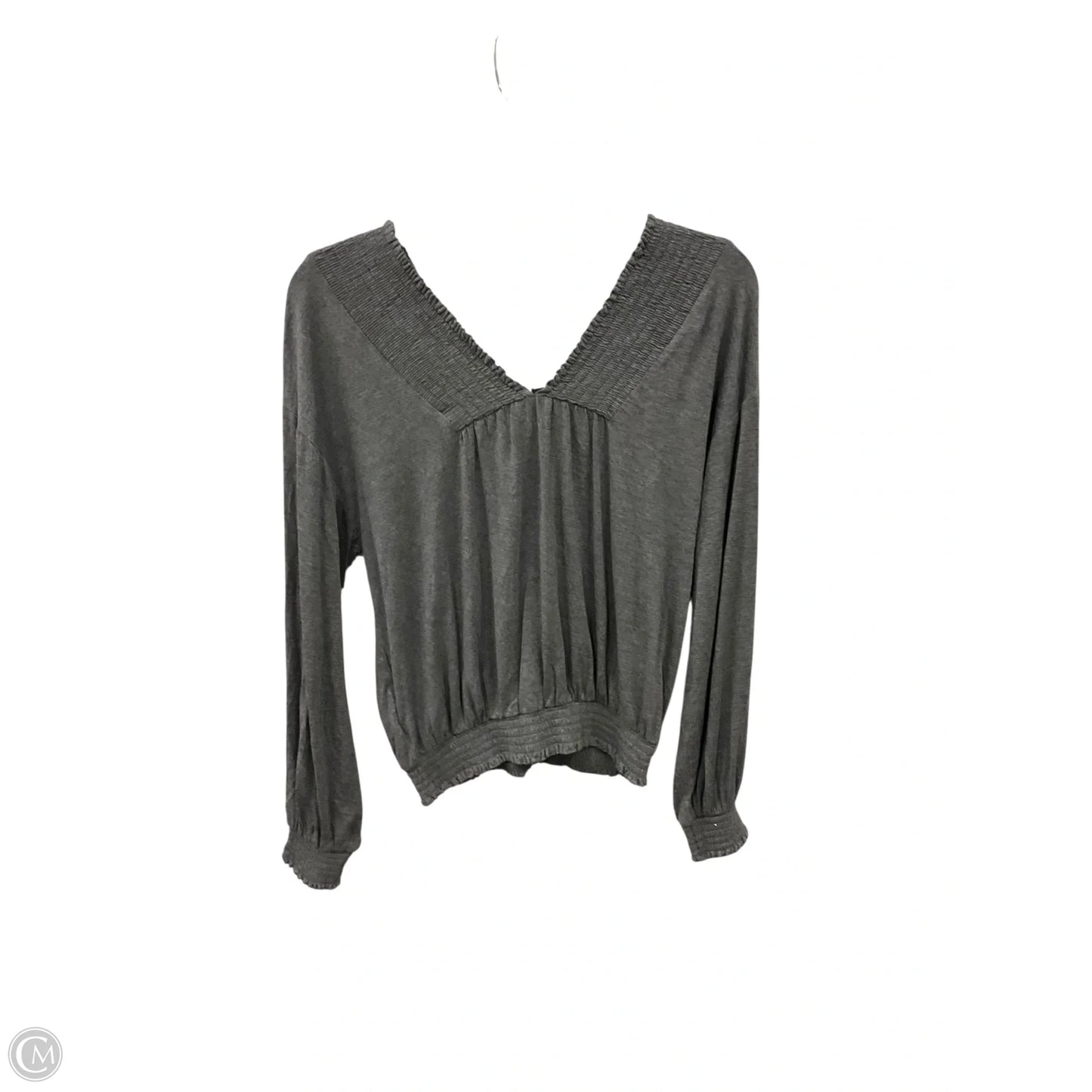 Top Long Sleeve By Express In Grey, Size: M